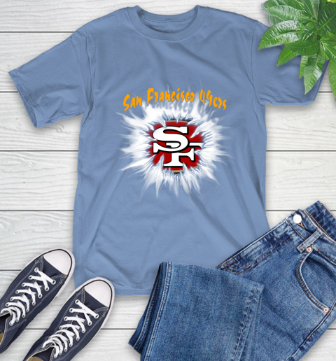 San Francisco 49ers NFL Football Adoring Fan Rip Sports T-Shirt 12