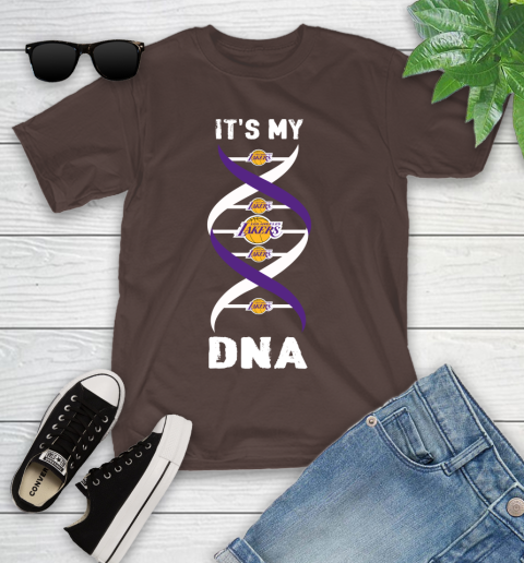 Los Angeles Lakers NBA Basketball It's My DNA Sports Youth T-Shirt 7