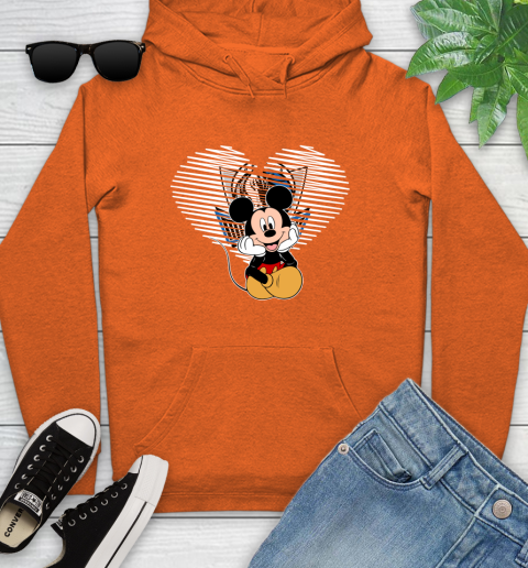 NBA Dallas Mavericks The Heart Mickey Mouse Disney Basketball Youth Hoodie 4