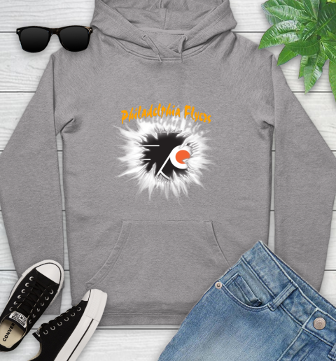Philadelphia Flyers NHL Hockey Adoring Fan Rip Sports Youth Hoodie 6