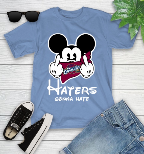 NBA Cleveland Cavaliers Haters Gonna Hate Mickey Mouse Disney Basketball T Shirt Youth T-Shirt 15