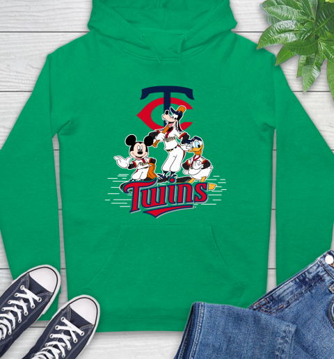 MLB Minnesota Twins Mickey Mouse Donald Duck Goofy Baseball T Shirt Hoodie 8
