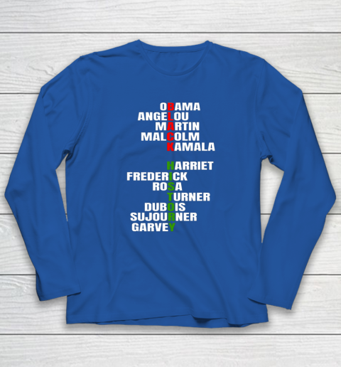 Obama Angelou Inspirational African Black History Month Long Sleeve T-Shirt 5