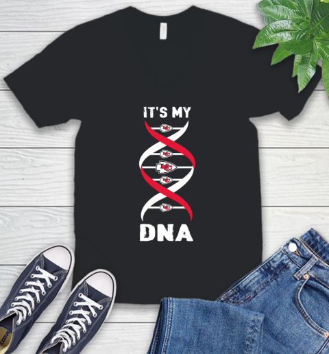 Kansas City Chiefs NFL Football It's My DNA Sports V-Neck T-Shirt