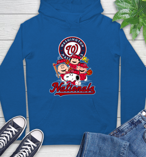 MLB Washington Nationals Snoopy Charlie Brown Woodstock The Peanuts Movie Baseball T Shirt_000 Hoodie 9