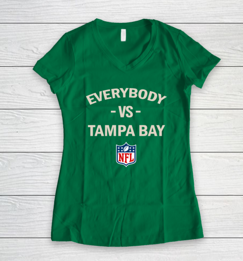 Everybody Vs Tampa Bay NFL Women's V-Neck T-Shirt 10