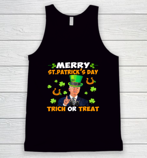 Anti Joe Biden St Patricks Day Shirt Funny Happy 4th Of July Tank Top