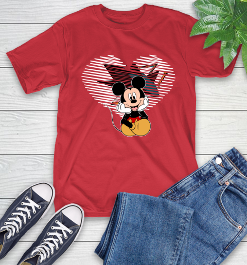 NHL San Jose Sharks The Heart Mickey Mouse Disney Hockey T-Shirt 11