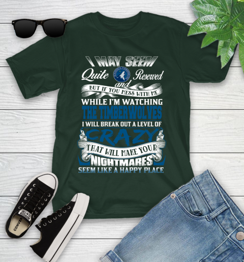 Minnesota Timberwolves NBA Basketball Don't Mess With Me While I'm Watching My Team Youth T-Shirt 5