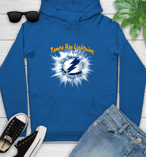Tampa Bay Lightning NHL Hockey Adoring Fan Rip Sports Youth Hoodie 11