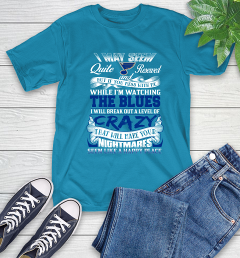 St.Louis Blues NHL Hockey Don't Mess With Me While I'm Watching My Team T-Shirt 9