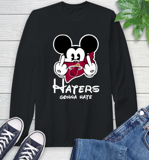 NBA Miami Heat Haters Gonna Hate Mickey Mouse Disney Basketball T Shirt Long Sleeve T-Shirt