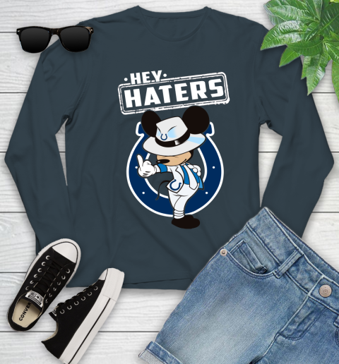 NFL Hey Haters Mickey Football Sports Indianapolis Colts Youth Long Sleeve 9