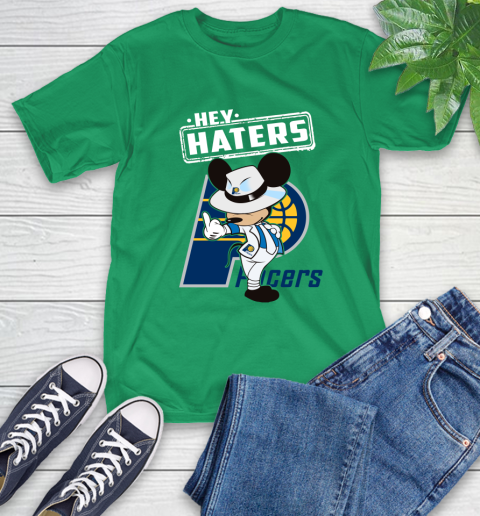 NBA Hey Haters Mickey Basketball Sports Indiana Pacers T-Shirt 7