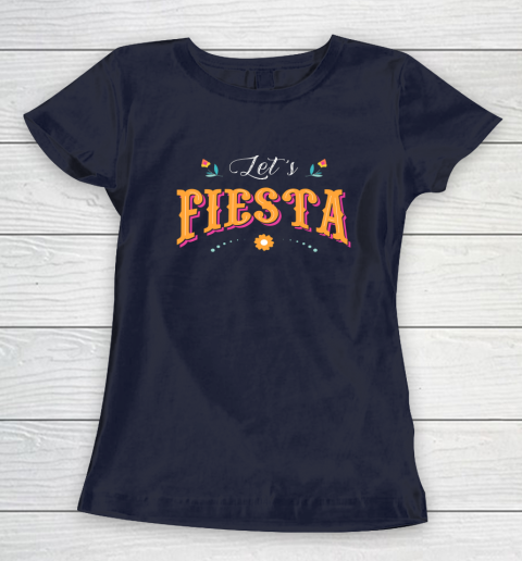 Cinco De Mayo Party Lets Fiesta Mexican Typography Women's T-Shirt 2