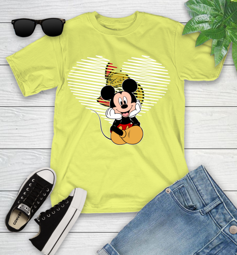 NHL Ottawa Senators The Heart Mickey Mouse Disney Hockey Youth T-Shirt 10