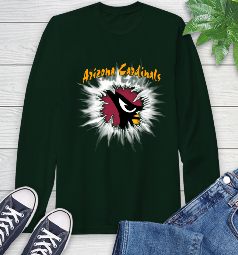 Arizona Cardinals NFL Football Adoring Fan Rip Sports Long Sleeve T-Shirt 7