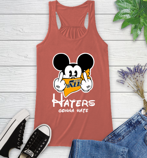 NBA Utah Jazz Haters Gonna Hate Mickey Mouse Disney Basketball T Shirt Racerback Tank 3
