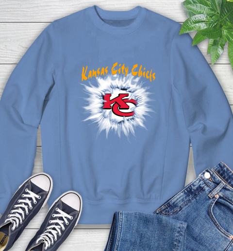 Kansas City Chiefs NFL Football Adoring Fan Rip Sports Sweatshirt 11