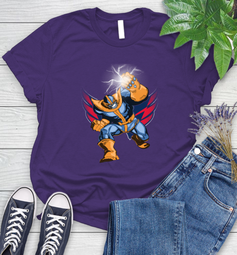 Washington Capitals NHL Hockey Thanos Avengers Infinity War Marvel Women's T-Shirt 4