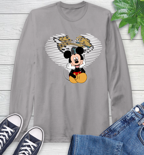 NFL Jacksonville Jaguars The Heart Mickey Mouse Disney Football T Shirt_000 Long Sleeve T-Shirt 6
