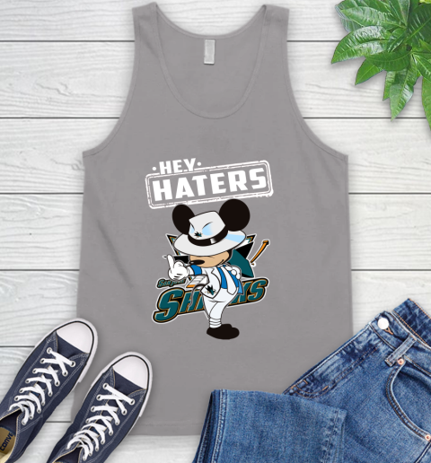 NHL Hey Haters Mickey Hockey Sports San Jose Sharks Tank Top 3