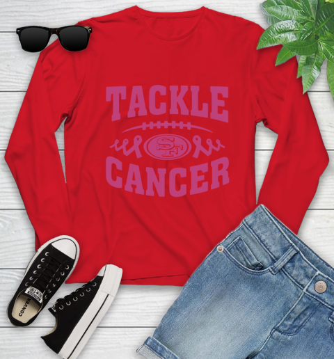 San Francisco 49ers Tackle Breast Cancer Youth Long Sleeve 11