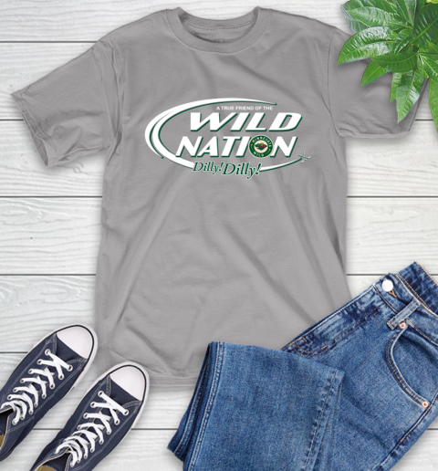 NHL A True Friend Of The Minnesota Wild Dilly Dilly Hockey Sports T-Shirt 6