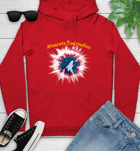 Minnesota Timberwolves NBA Basketball Rip Sports Youth Hoodie 12