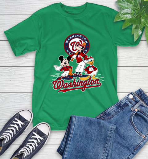 MLB Washington Nationals Mickey Mouse Donald Duck Goofy Baseball T Shirt T-Shirt 7