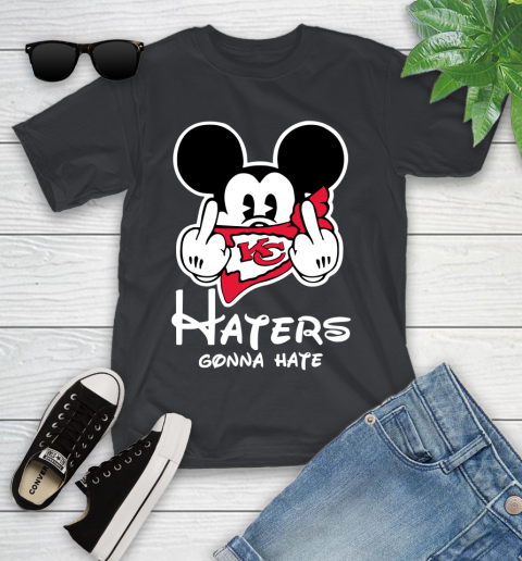 NFL Kansas City Chiefs Haters Gonna Hate Mickey Mouse Disney Football T Shirt_000 Youth T-Shirt