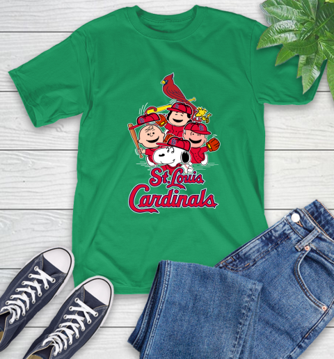 MLB St.Louis Cardinals Snoopy Charlie Brown Woodstock The Peanuts Movie Baseball T Shirt_000 T-Shirt 7
