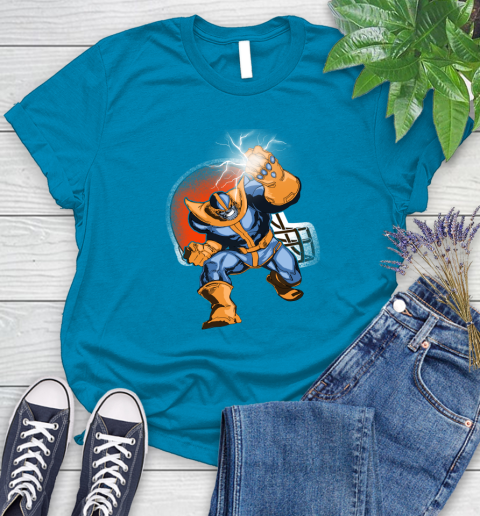 Cleveland Browns NFL Football Thanos Avengers Infinity War Marvel Women's T-Shirt 10