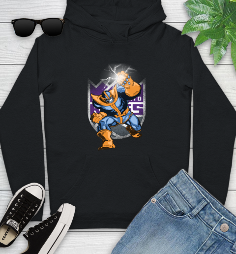 Sacramento Kings NBA Basketball Thanos Avengers Infinity War Marvel Youth Hoodie