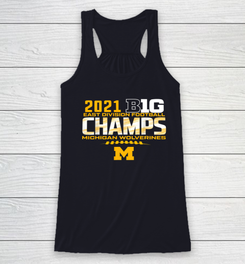Michigan Big Ten 2021 East Division Champ Champions Racerback Tank 12