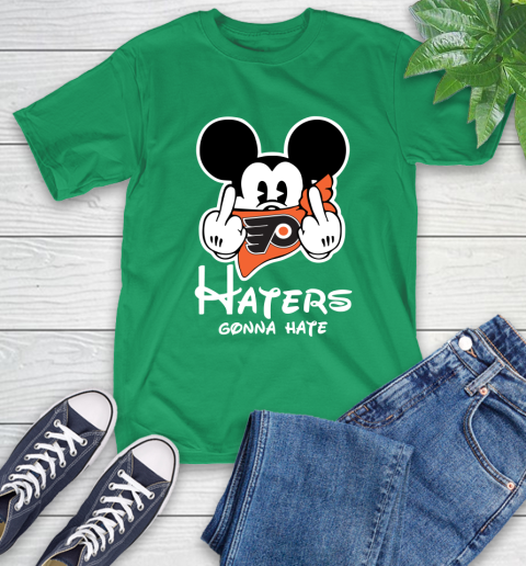 NHL Philadelphia Flyers Haters Gonna Hate Mickey Mouse Disney Hockey T Shirt T-Shirt 7