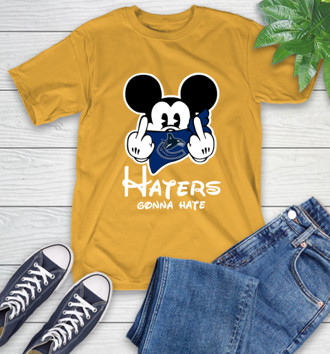 NHL Vancouver Canucks Haters Gonna Hate Mickey Mouse Disney Hockey T Shirt T-Shirt 2