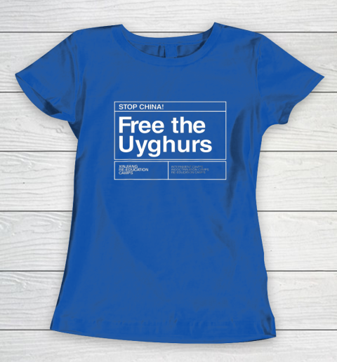 Free the Uyghurs Stop China Women's T-Shirt 6