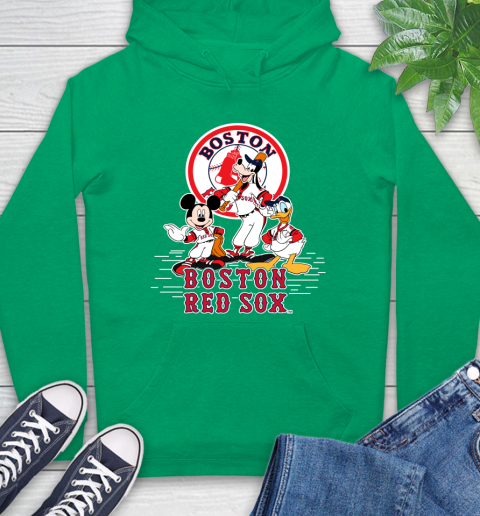 MLB Boston Red Sox Mickey Mouse Donald Duck Goofy Baseball T Shirt Hoodie 8