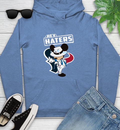 NFL Hey Haters Mickey Football Sports Houston Texans Youth Hoodie 13