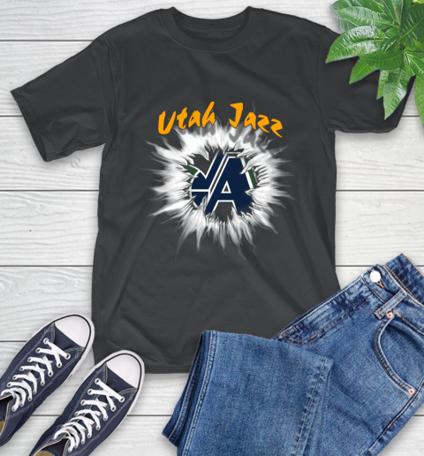 Utah Jazz NBA Basketball Rip Sports T-Shirt