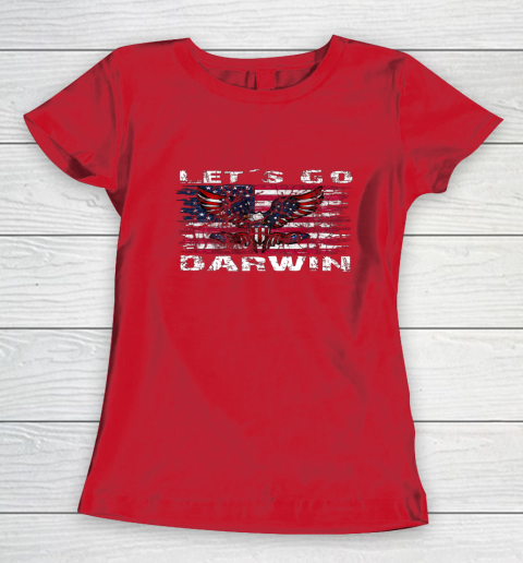 Let's go Darwin America Flag Eagle Women's T-Shirt 7