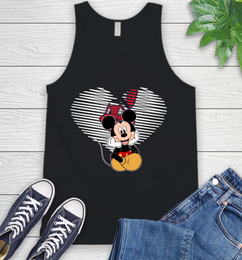 MLB Cleveland Indians The Heart Mickey Mouse Disney Baseball T Shirt_000 Tank Top