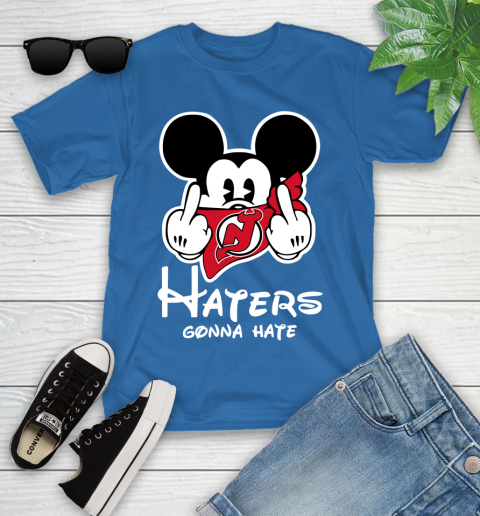 NHL Nashville Predators Haters Gonna Hate Mickey Mouse Disney Hockey T Shirt Youth T-Shirt 12