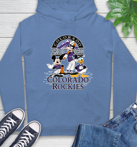 MLB Colorado Rockies Mickey Mouse Donald Duck Goofy Baseball T Shirt Hoodie 11