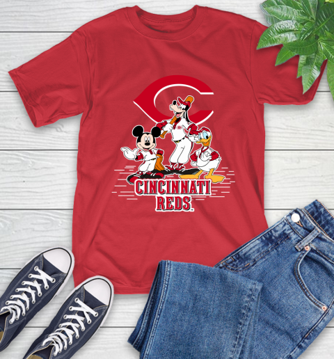 MLB Cincinnati Reds Mickey Mouse Donald Duck Goofy Baseball T Shirt T-Shirt 11
