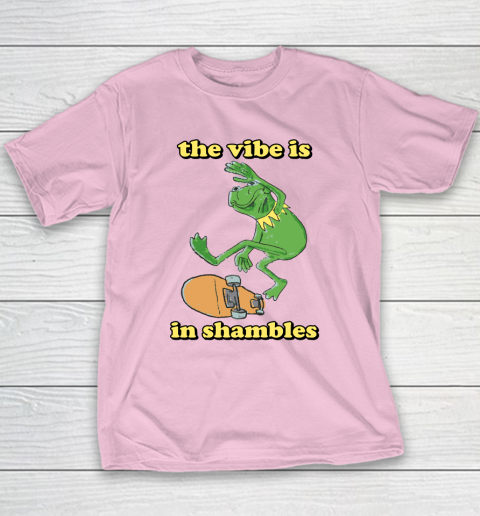 The Vibe Is In Shambles Kermit The Frog Youth T-Shirt 6