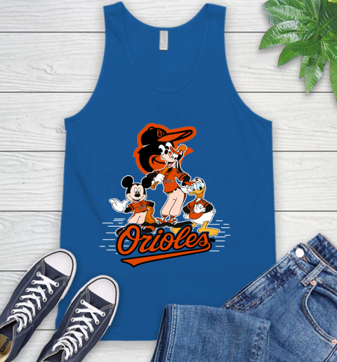 MLB Baltimore Orioles Mickey Mouse Donald Duck Goofy Baseball T Shirt Tank Top 4