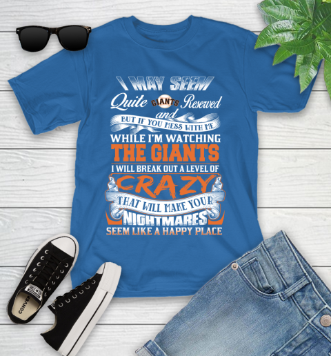 San Francisco Giants MLB Baseball Don't Mess With Me While I'm Watching My Team Youth T-Shirt 12
