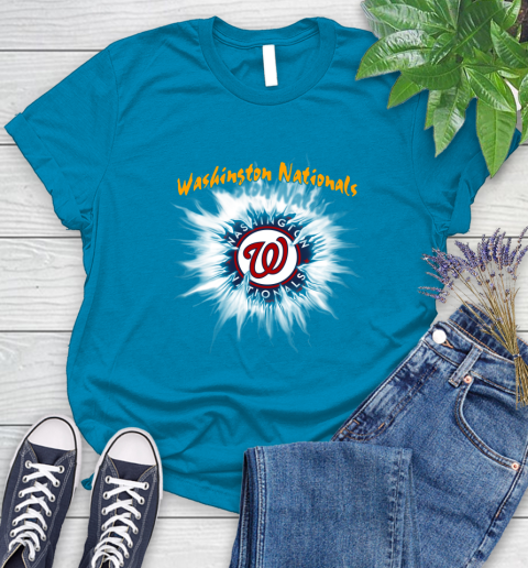 Washington Nationals MLB Baseball Adoring Fan Rip Sports Women's T-Shirt 10